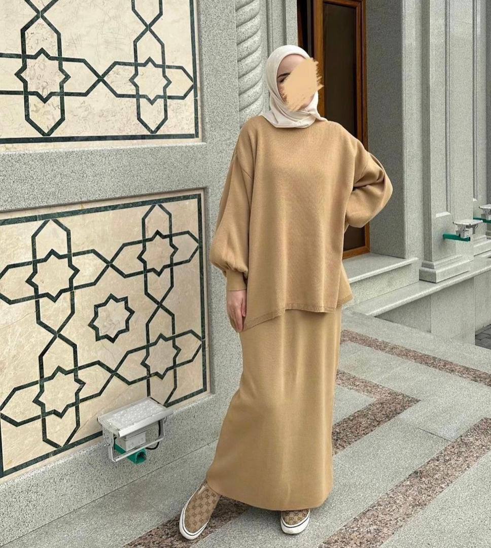 🌟 Трикотажные двойки с юбкой